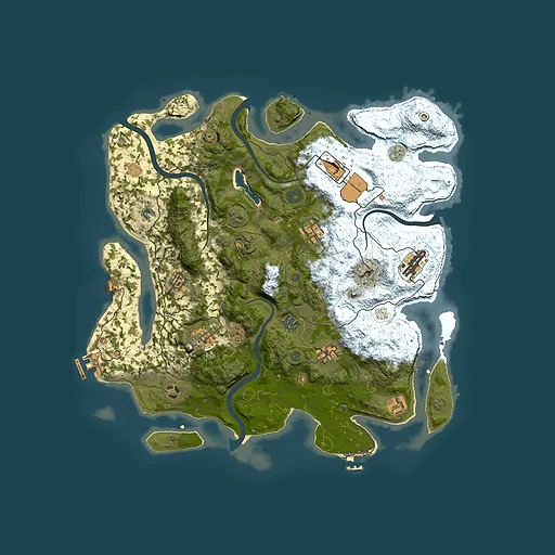 Rust map seed 1028040587, 4050x4050m top-down preview