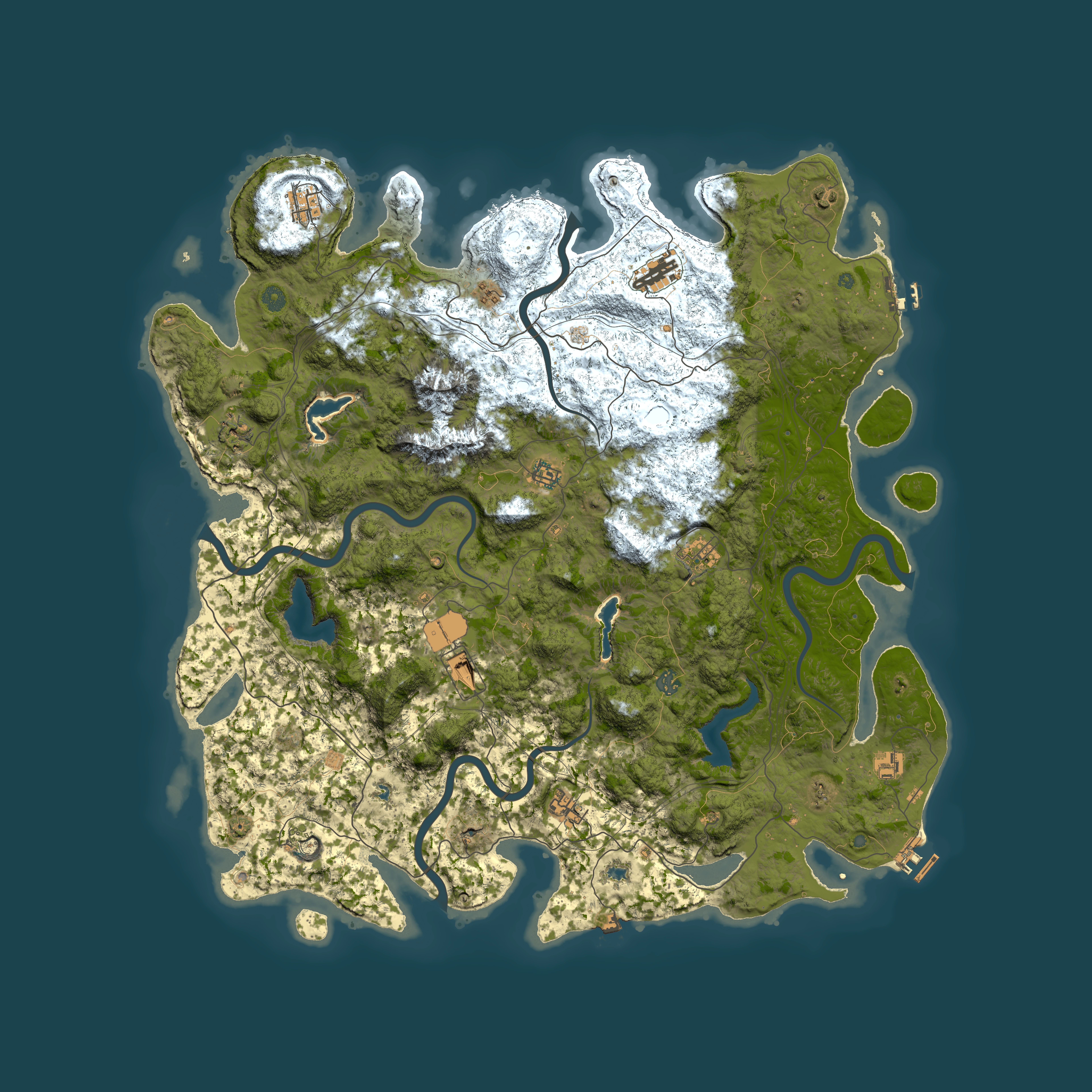 Full top-down render of Rust map seed 580565557, 5300x5300m