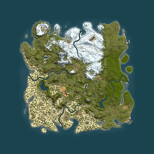 Rust map seed 580565557, 5300x5300m top-down preview