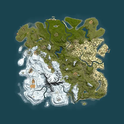Rust map seed 1184725038, 5300x5300m top-down preview