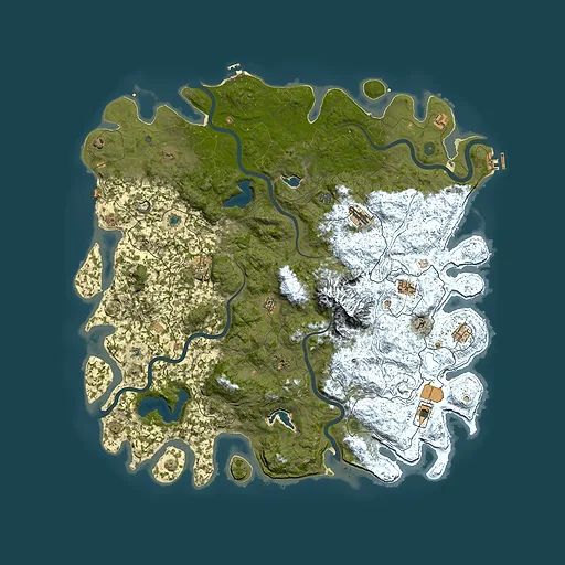 Rust map seed 185321005, 5600x5600m top-down preview