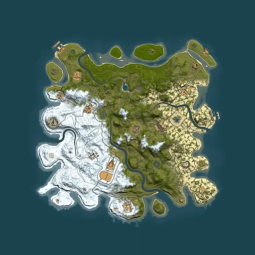 Rust map seed 899415412, 4350x4350m top-down preview
