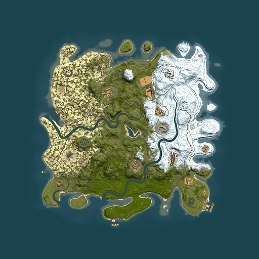 Rust map seed 544934, 4350x4350m top-down preview
