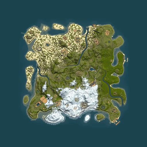 Rust map seed 99563285, 4300x4300m top-down preview