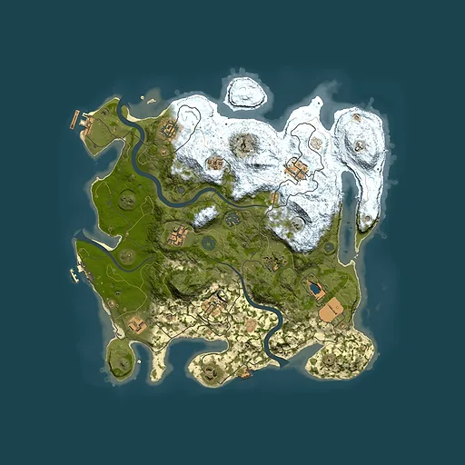Rust map seed 771820365, 3700x3700m top-down preview