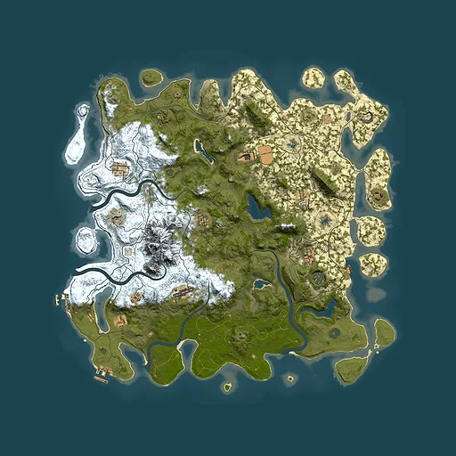 Rust map seed 1456882153, 5000x5000m top-down preview