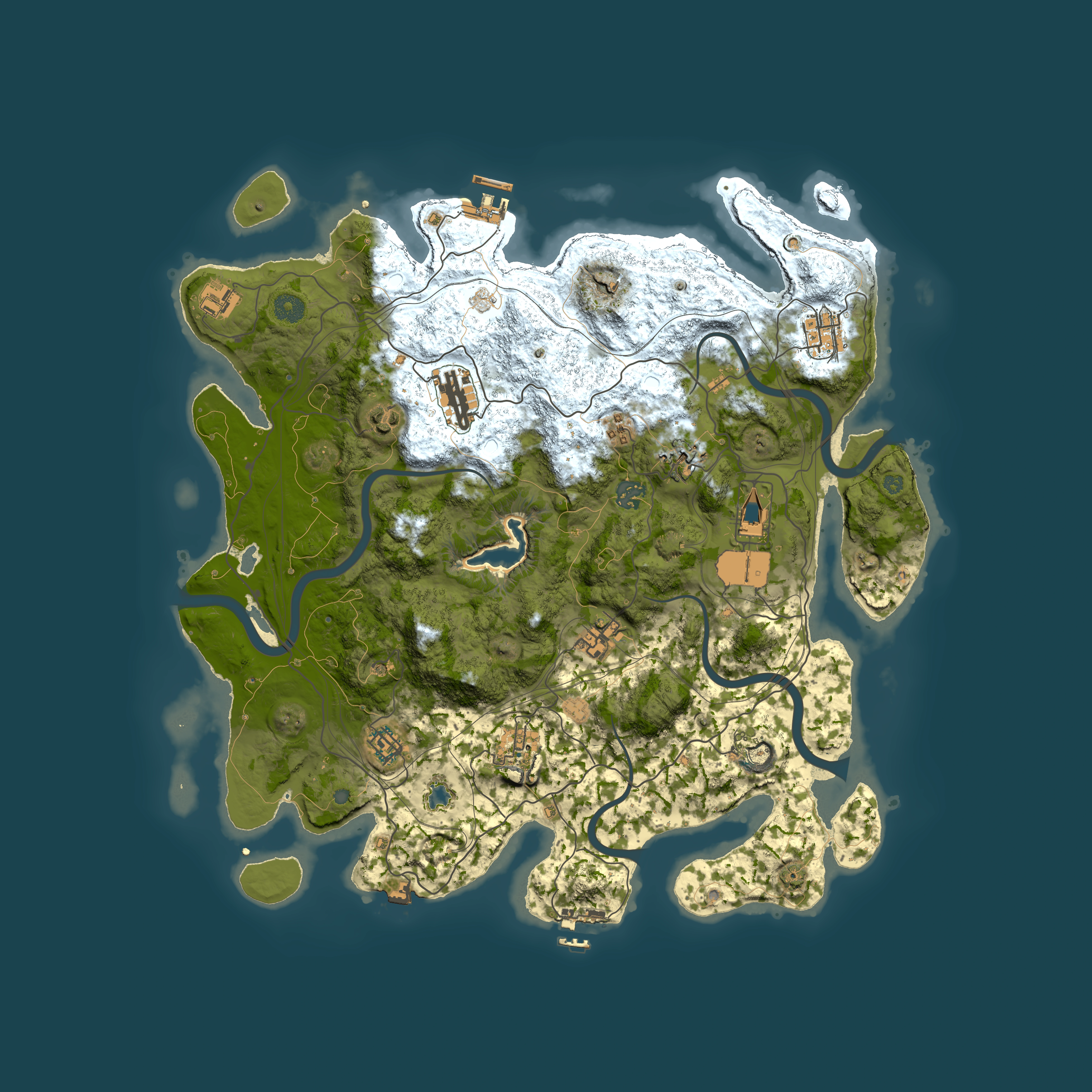 Full top-down render of Rust map seed 1791813255, 4250x4250m