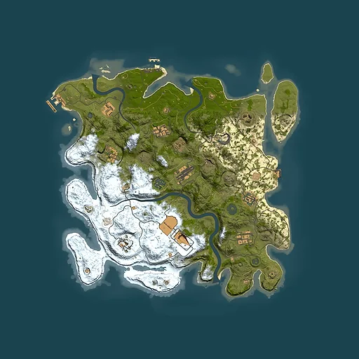 Rust map seed 387194888, 3900x3900m top-down preview