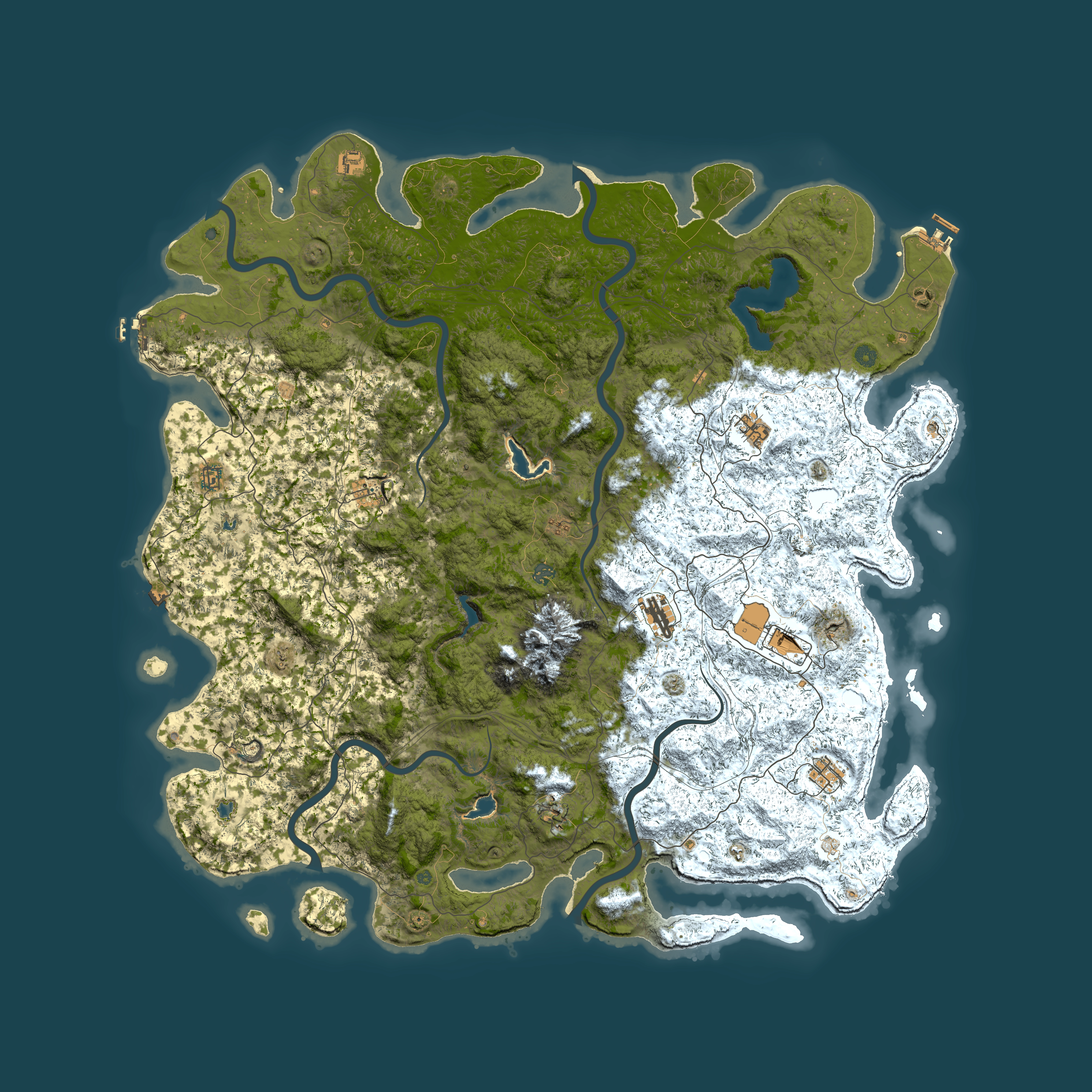 Full top-down render of Rust map seed 1790156039, 6000x6000m