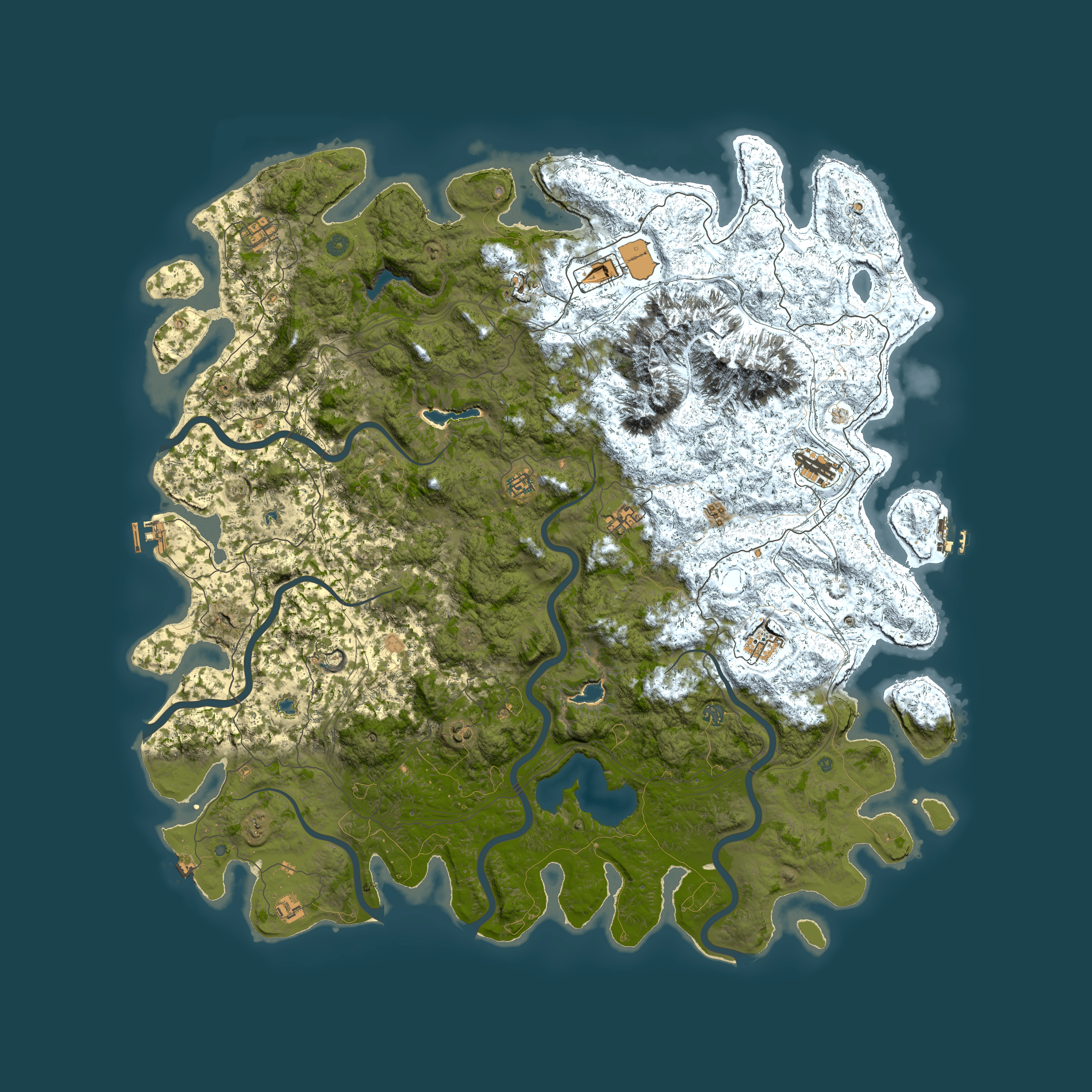 Full top-down render of Rust map seed 1130719328, 5950x5950m