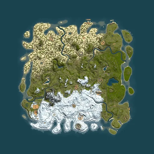 Rust map seed 1204551734, 5450x5450m top-down preview