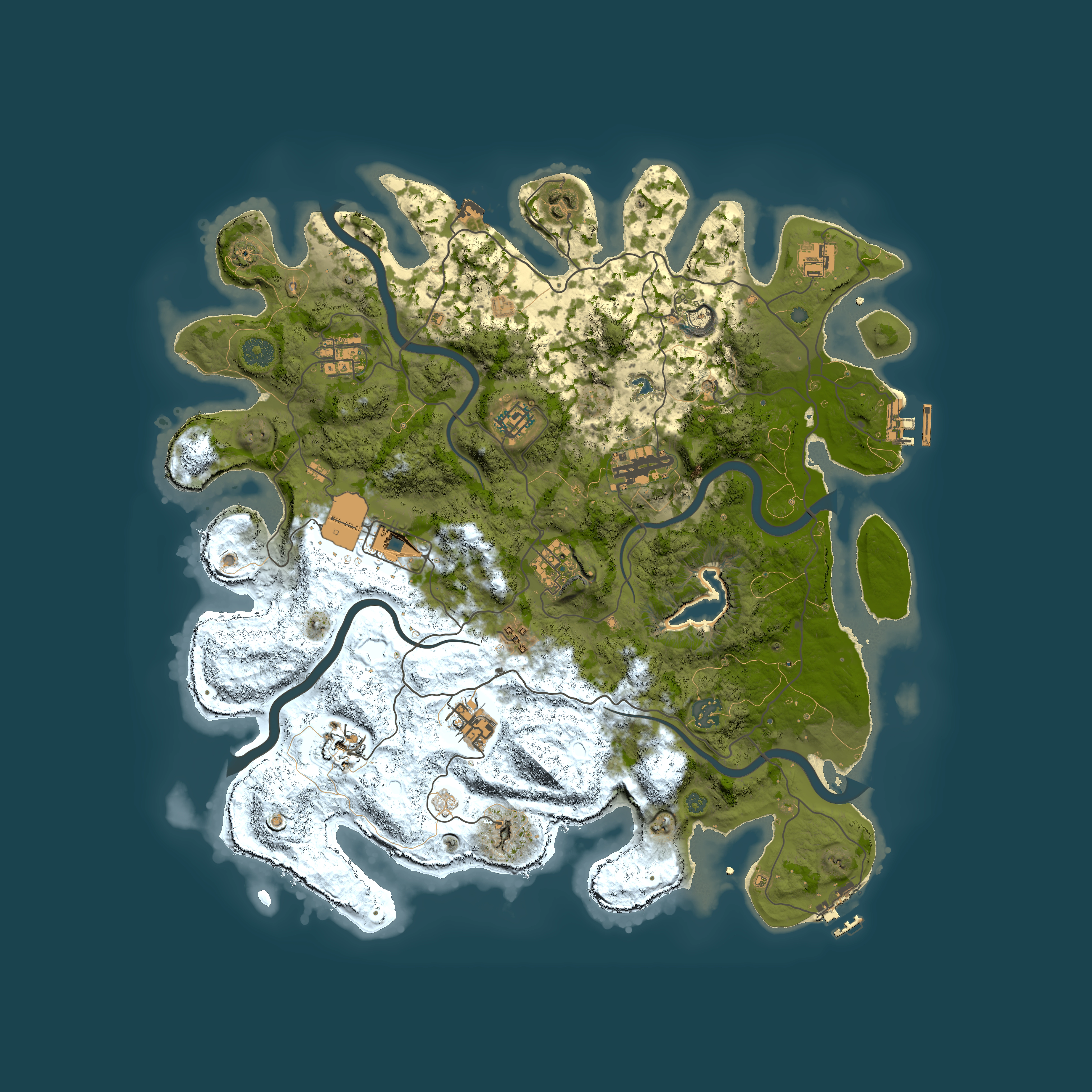 Full top-down render of Rust map seed 2094725181, 4150x4150m