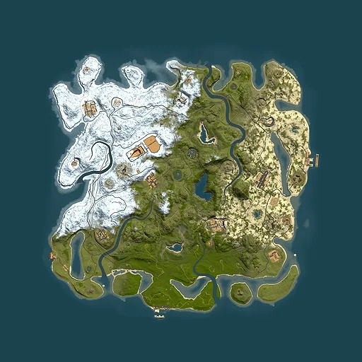 Rust map seed 977660349, 4500x4500m top-down preview