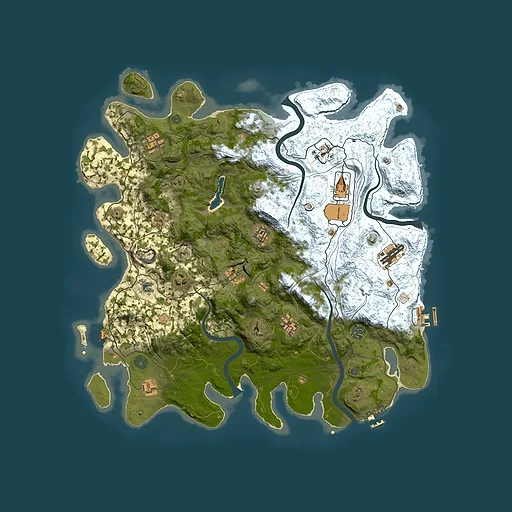 Rust map seed 1723727242, 4350x4350m top-down preview