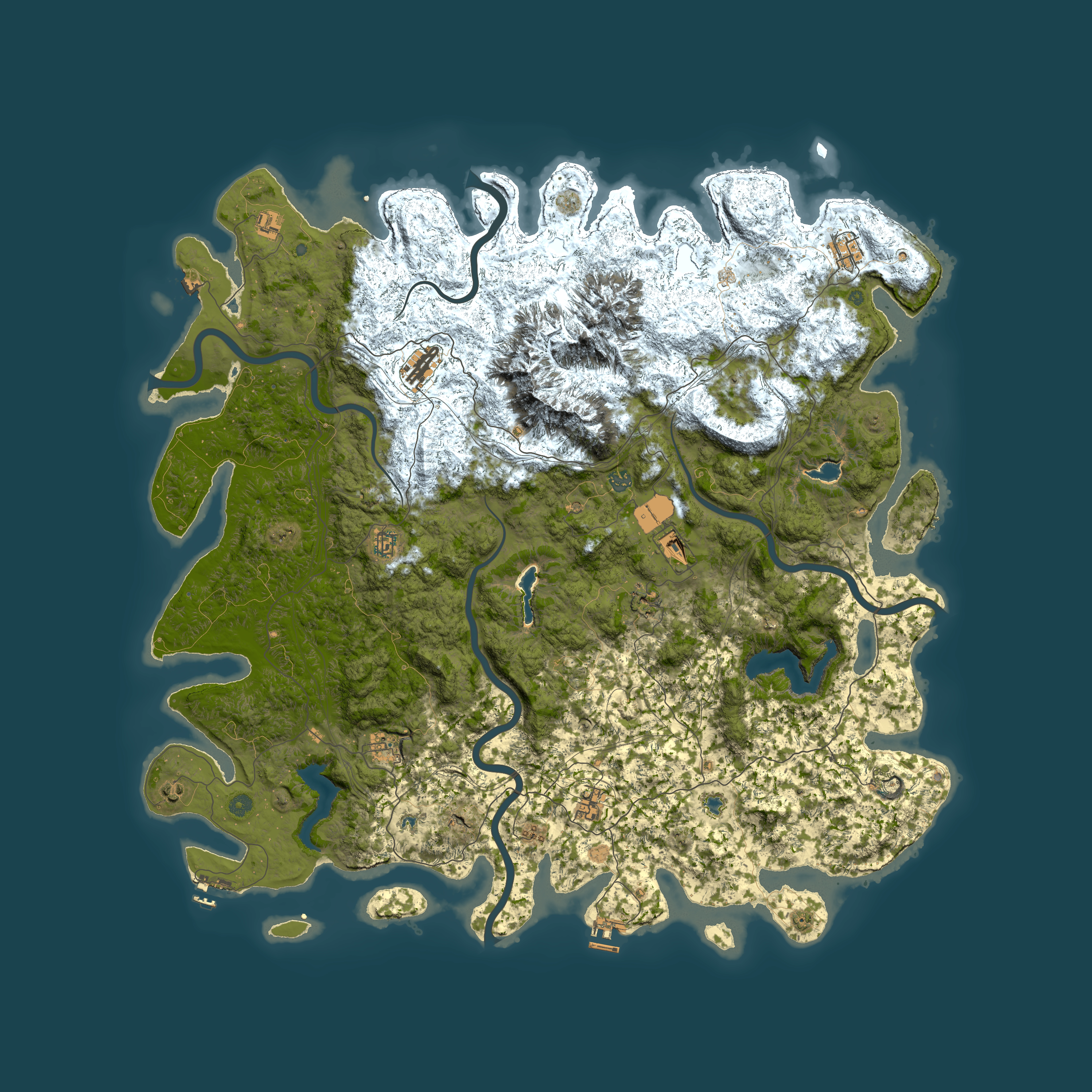 Full top-down render of Rust map seed 596082843, 5800x5800m
