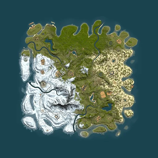 Rust map seed 1918544523, 5000x5000m top-down preview