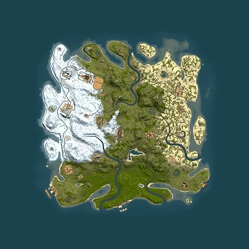 Rust map seed 1281857080, 4050x4050m top-down preview
