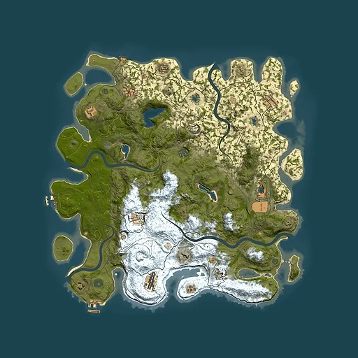 Rust map seed 464794955, 4700x4700m top-down preview