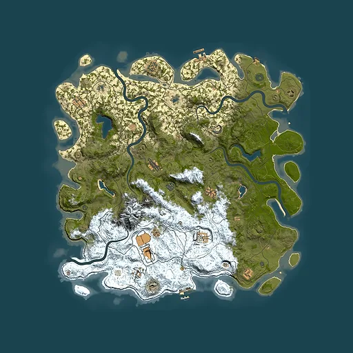 Rust map seed 588526349, 5150x5150m top-down preview