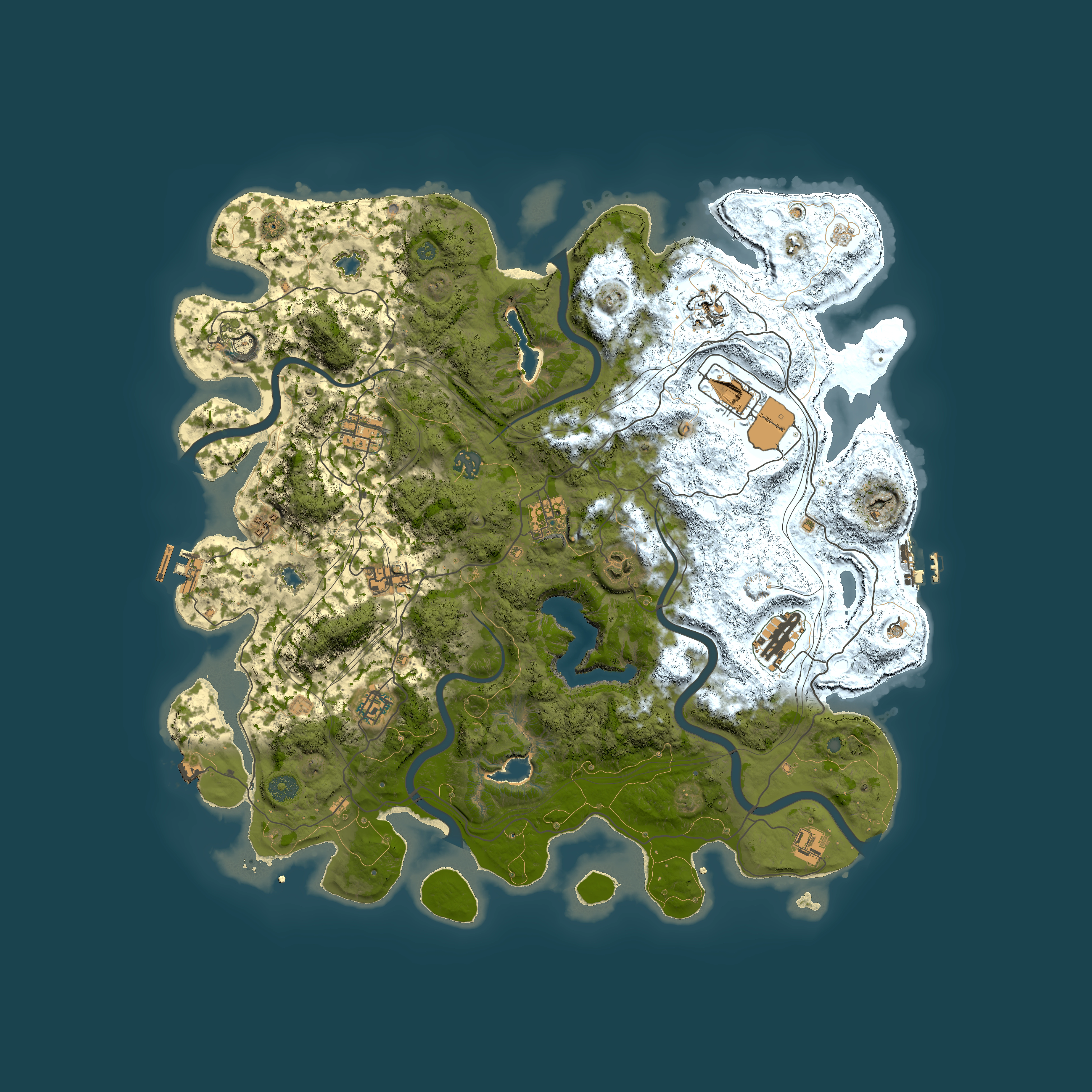 Full top-down render of Rust map seed 1072906896, 4550x4550m
