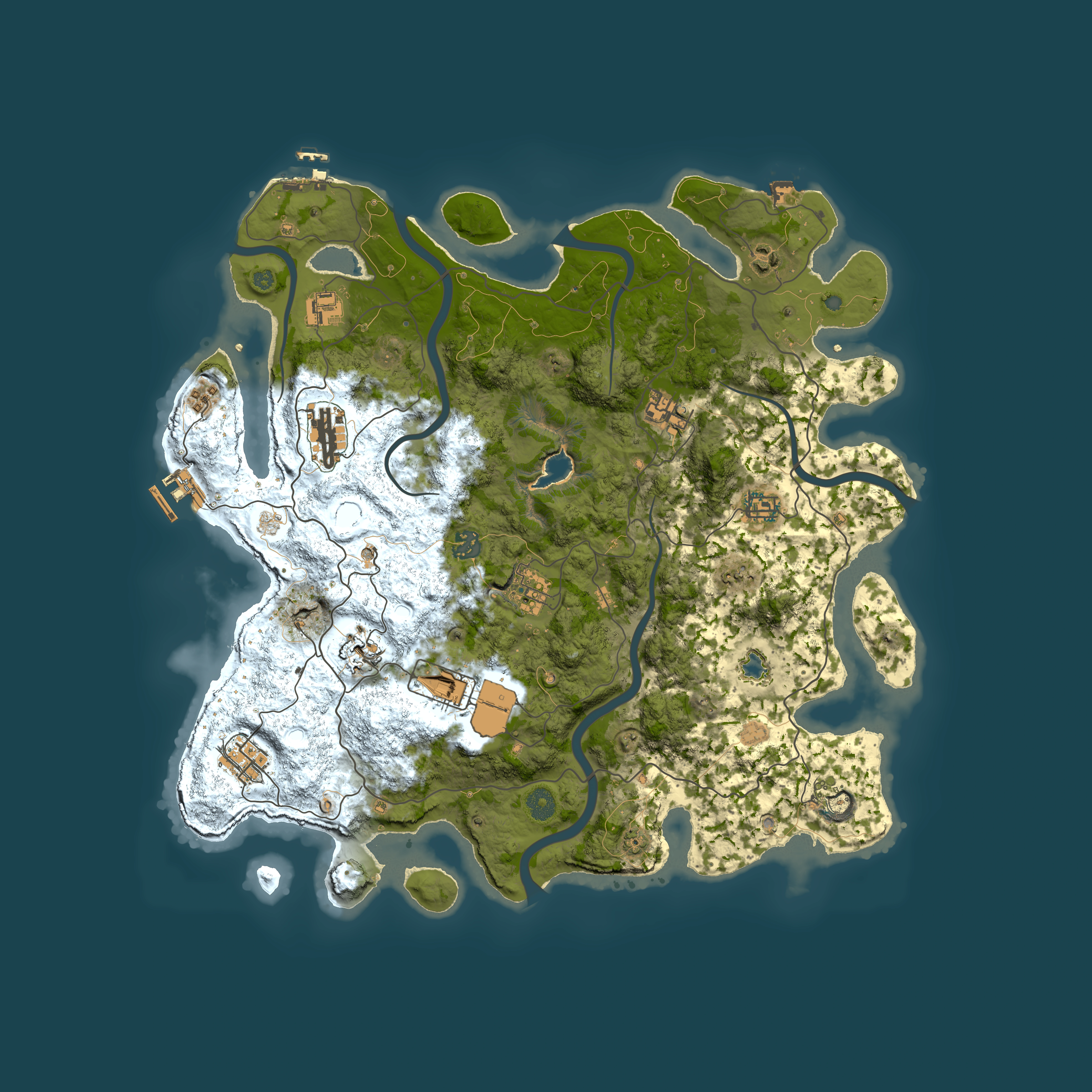 Full top-down render of Rust map seed 1112238441, 4200x4200m