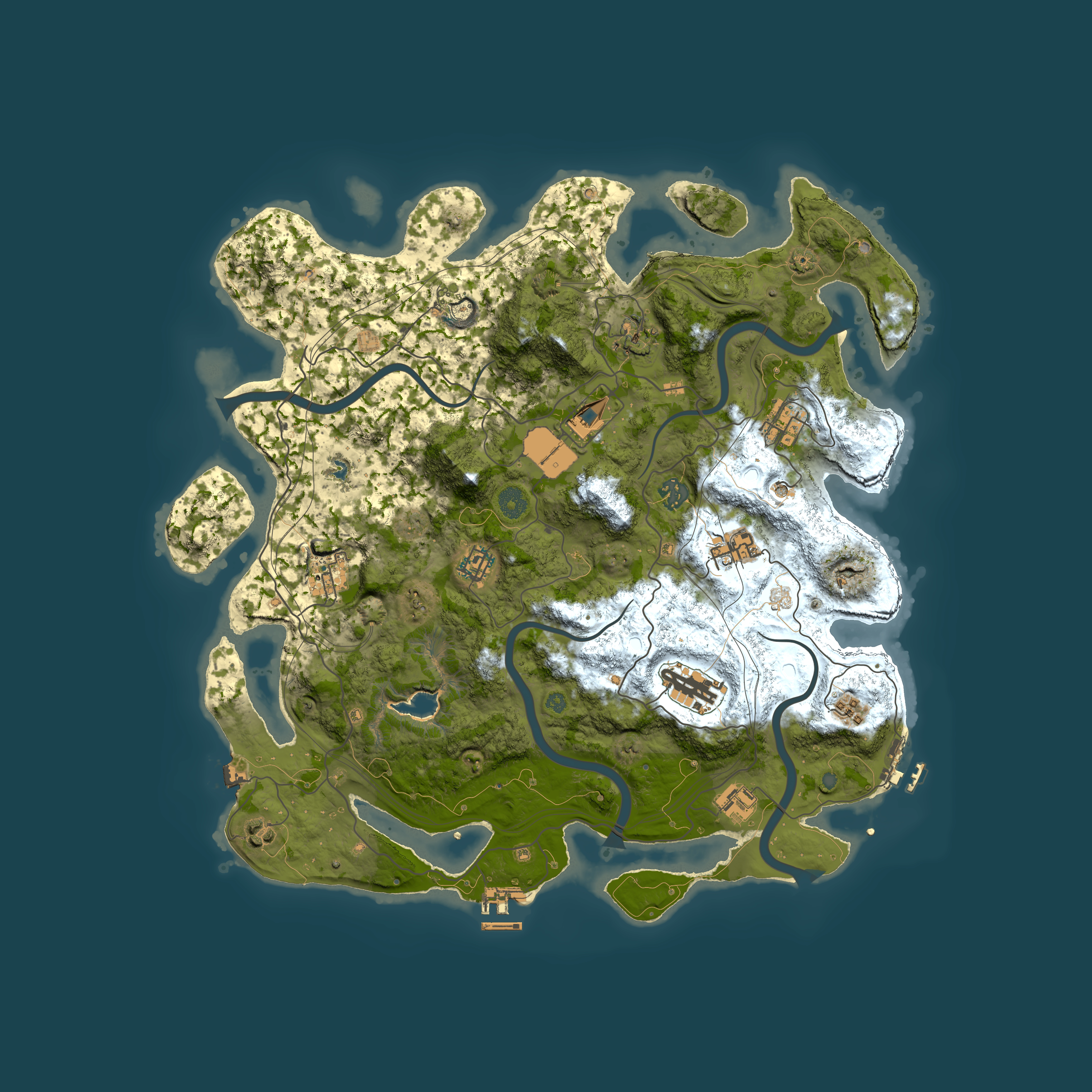 Full top-down render of Rust map seed 277900672, 4250x4250m