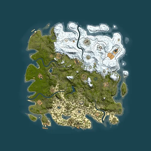 Rust map seed 1991924352, 4550x4550m top-down preview