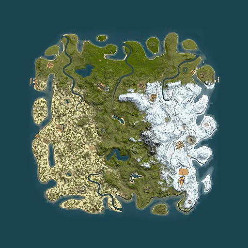Rust map seed 1299243756, 5500x5500m top-down preview
