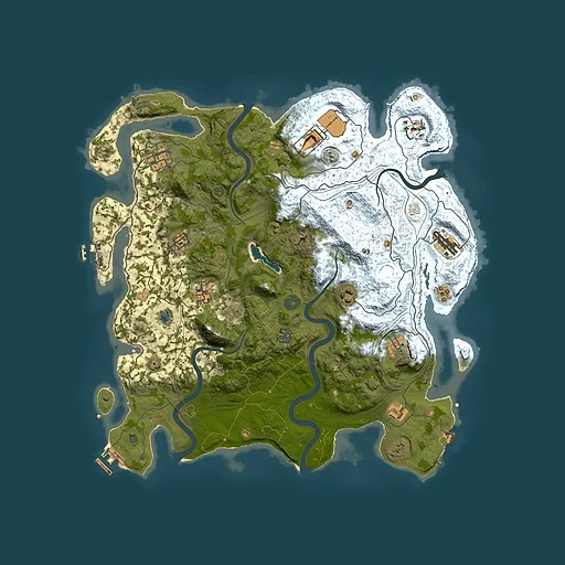 Rust map seed 745367136, 4250x4250m top-down preview