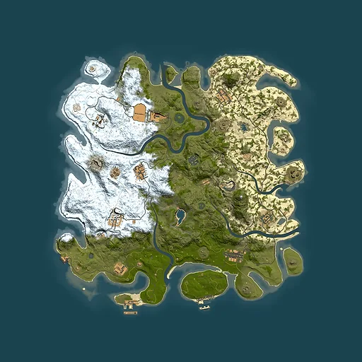 Rust map seed 1858660573, 4200x4200m top-down preview