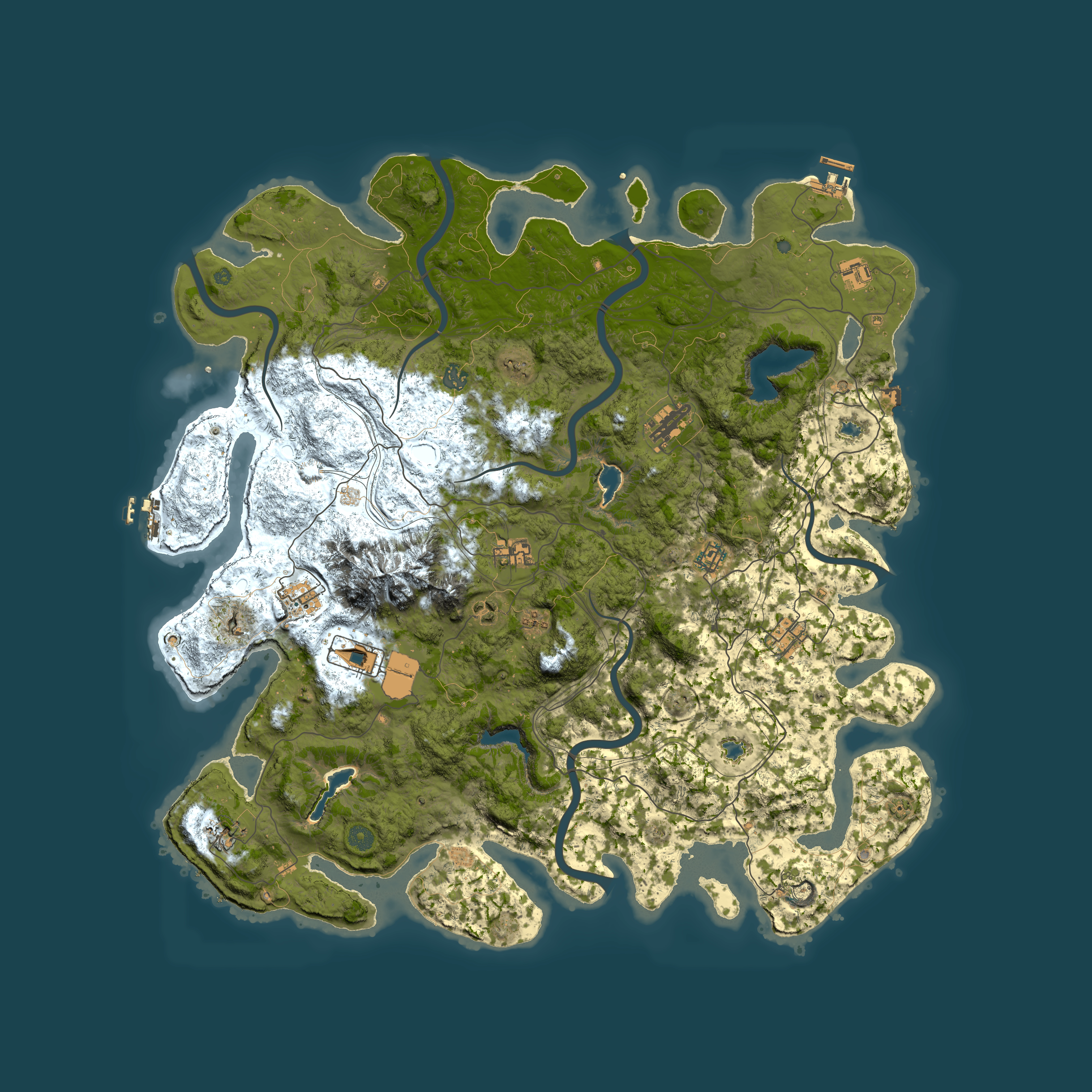 Full top-down render of Rust map seed 1515937878, 5050x5050m