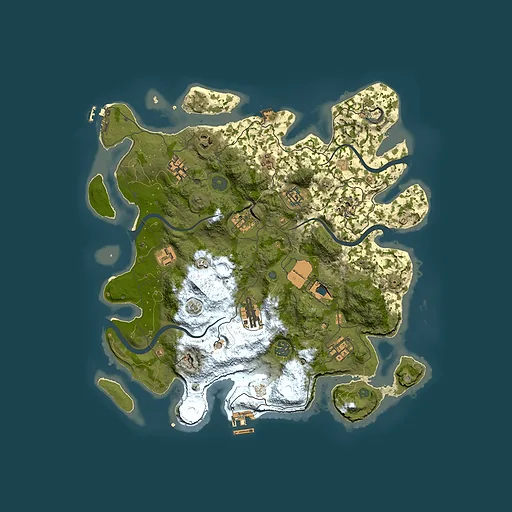 Rust map seed 1189042724, 3800x3800m top-down preview