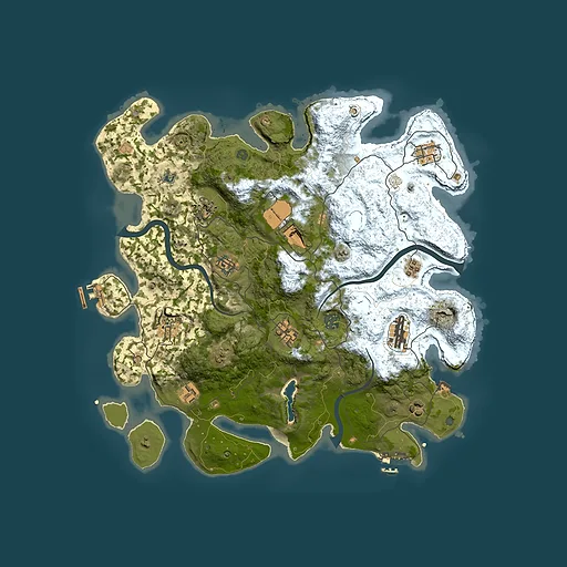 Rust map seed 126502398, 4000x4000m top-down preview