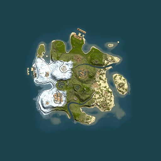 Rust map seed 1148861507, 2500x2500m top-down preview