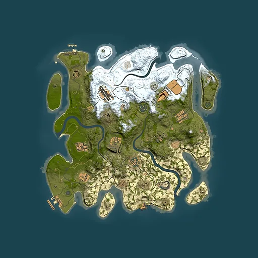Rust map seed 475223744, 3550x3550m top-down preview