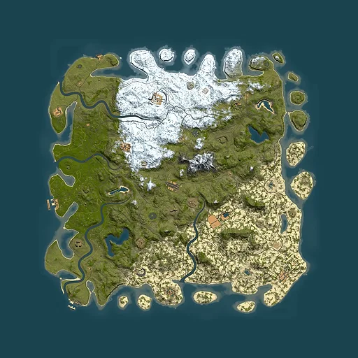 Rust map seed 670461553, 5750x5750m top-down preview