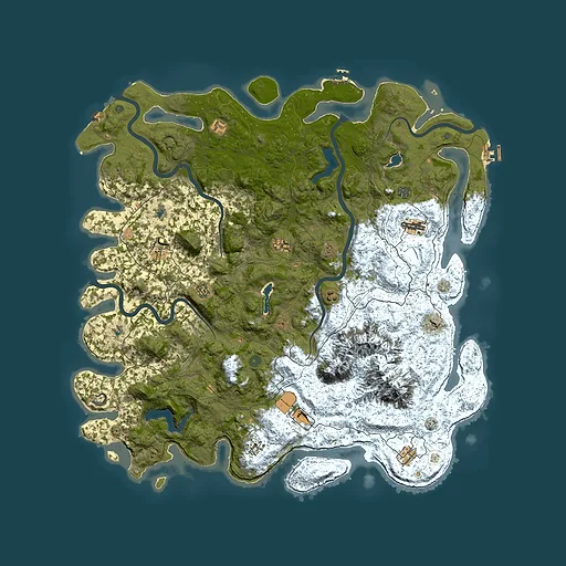 Rust map seed 684682701, 5650x5650m top-down preview