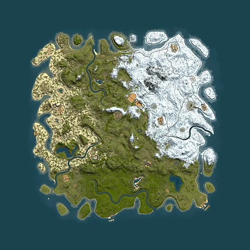 Rust map seed 1086471964, 5850x5850m top-down preview