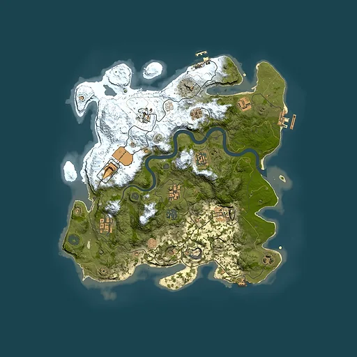 Rust map seed 929437, 3700x3700m top-down preview