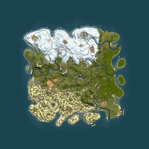 Rust map seed 1255159902, 4150x4150m top-down preview