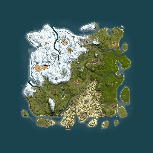 Rust map seed 2018194980, 4300x4300m top-down preview