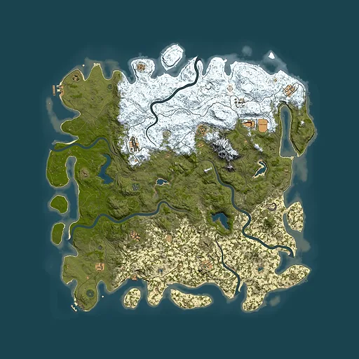 Rust map seed 315595355, 5750x5750m top-down preview