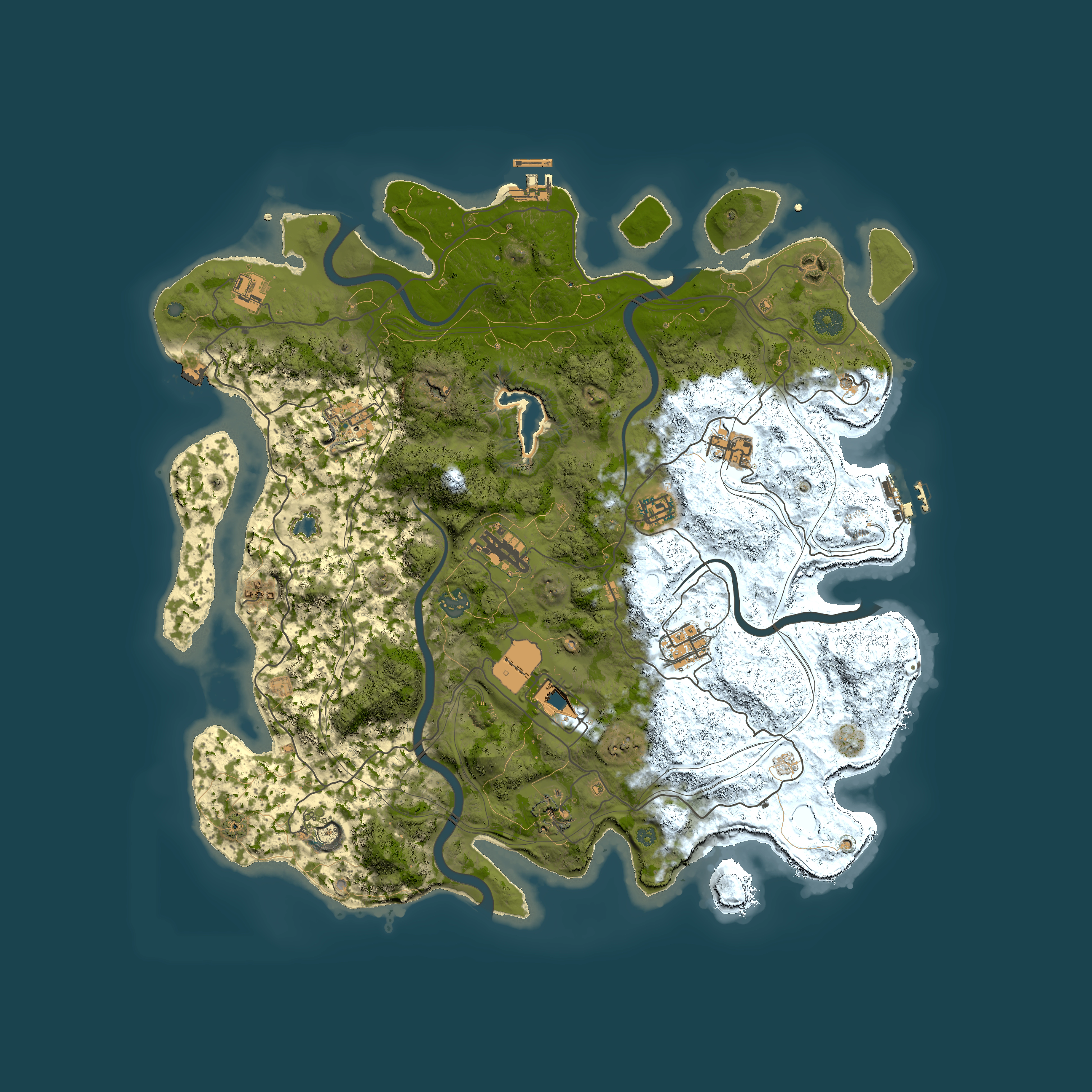 Full top-down render of Rust map seed 1218471771, 4400x4400m