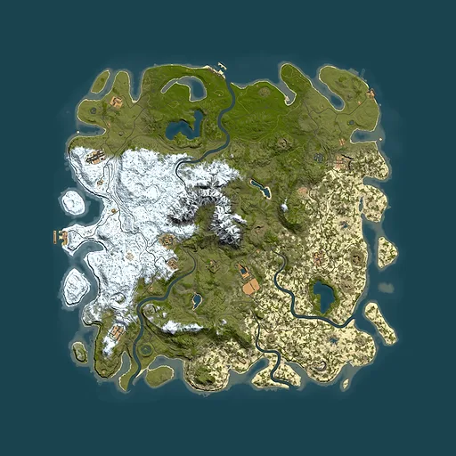 Rust map seed 813072047, 5600x5600m top-down preview