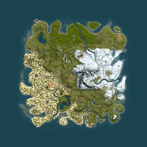 Rust map seed 564790358, 5100x5100m top-down preview