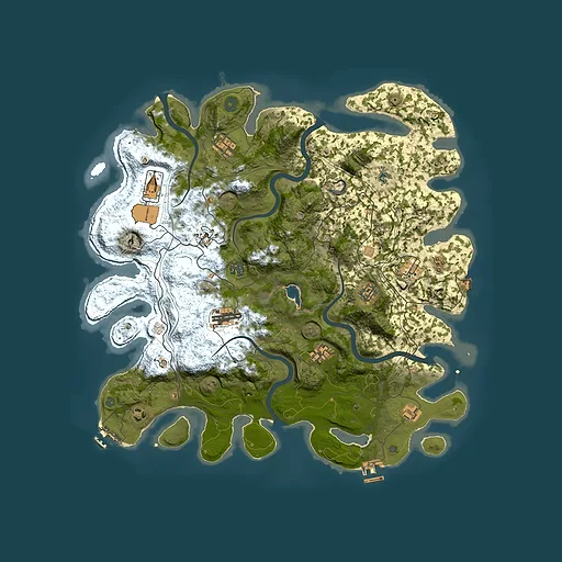 Rust map seed 1852033481, 4400x4400m top-down preview