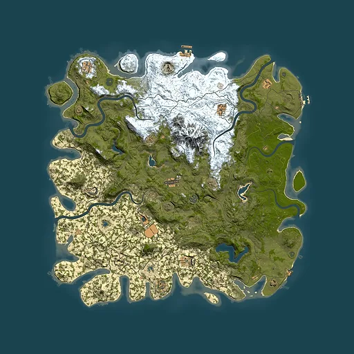 Rust map seed 1790229581, 5400x5400m top-down preview