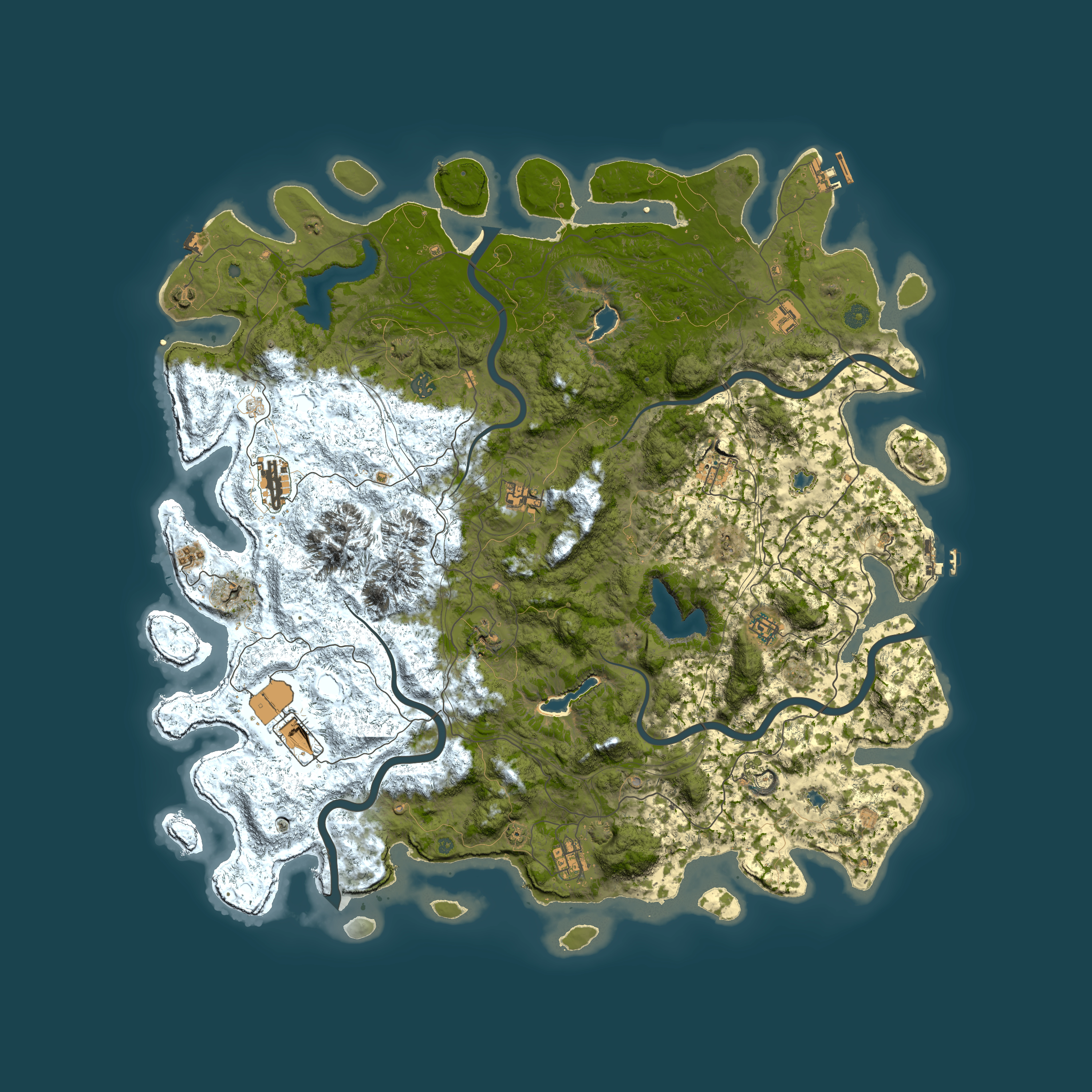 Full top-down render of Rust map seed 1419627648, 5300x5300m
