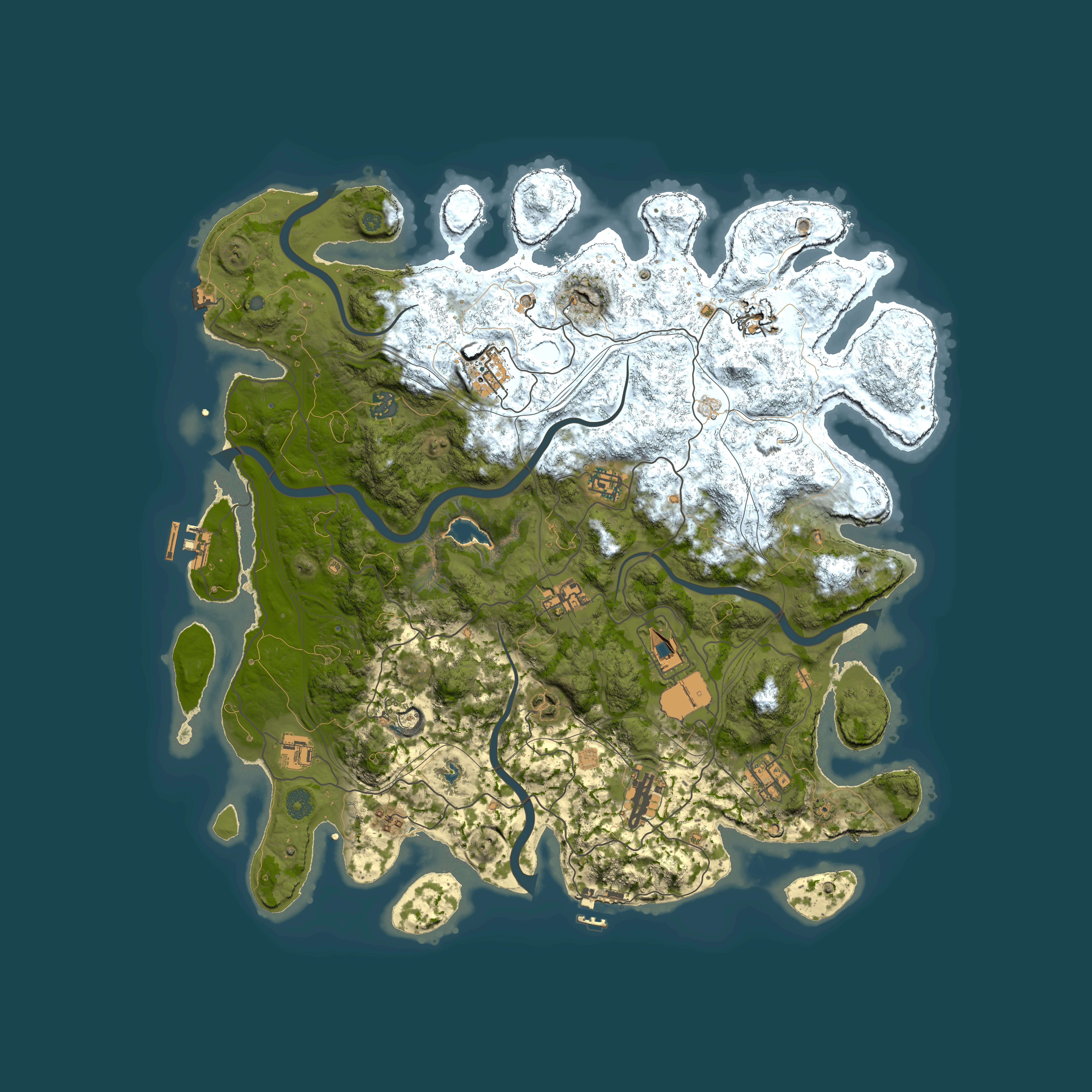 Full top-down render of Rust map seed 1824813767, 4450x4450m