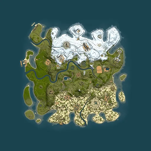 Rust map seed 1453939160, 4000x4000m top-down preview